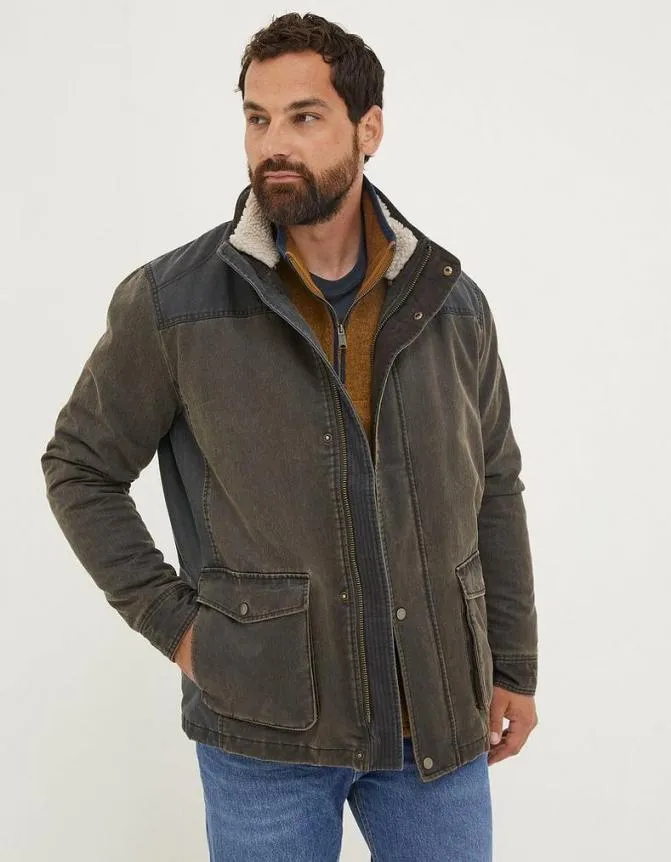 Fatface Coats and Jackets Broadsands Colour Block Jacket Brown 8211 Men