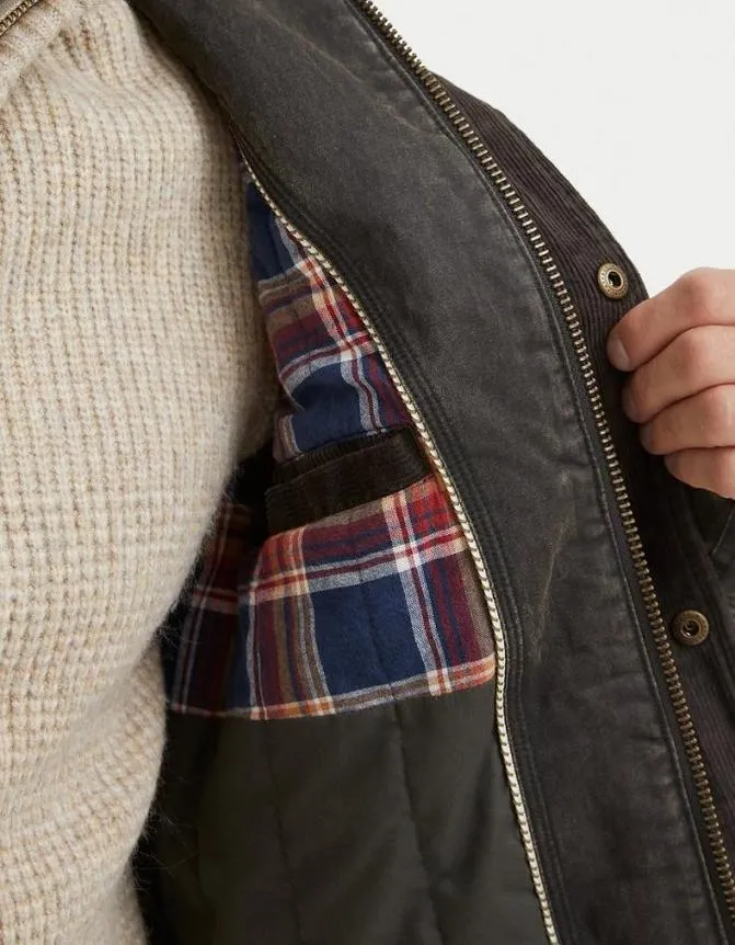 Fatface Coats and Jackets Hadley Hooded Jacket Brown 8211 Men