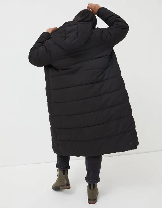 Fatface Coats and Jackets Harley Long Puffer Coat Black 8211 Women