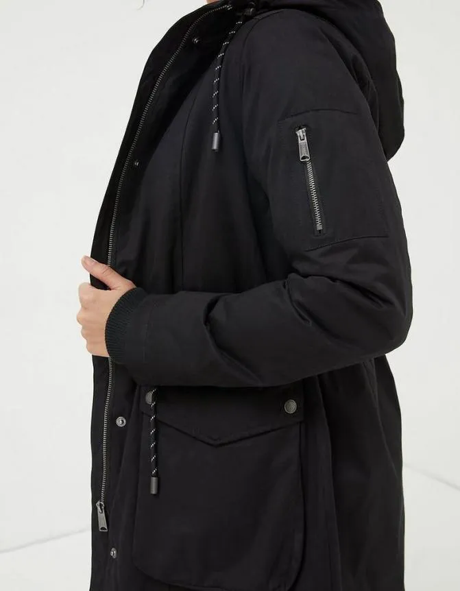 Fatface Coats and Jackets Maya Parka Coat Black 8211 Women