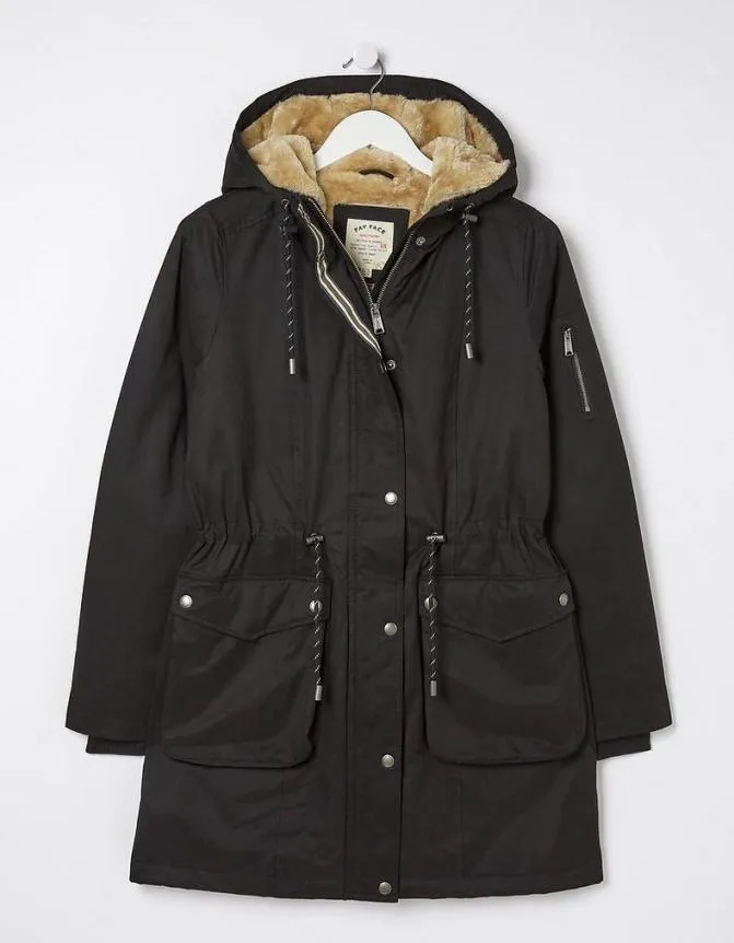 Fatface Coats and Jackets Maya Parka Coat Black 8211 Women