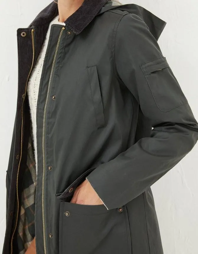 Fatface Coats and Jackets Norfolk Trench Coat Green 8211 Women