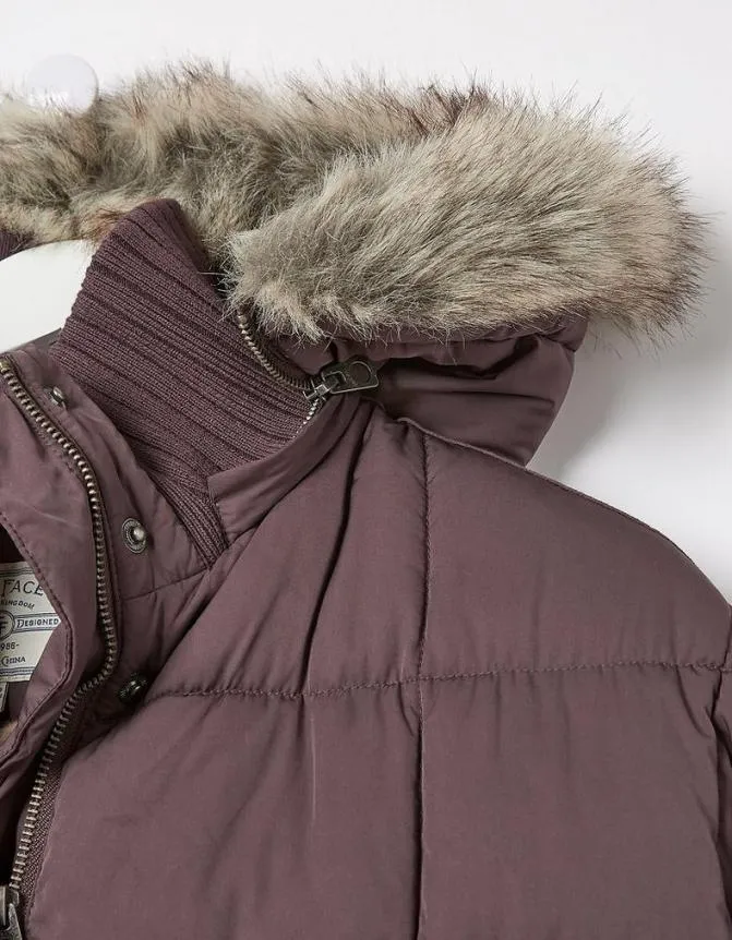 Fatface Coats and Jackets Sienna Quilted Mid Length Coat Plum 8211 Women