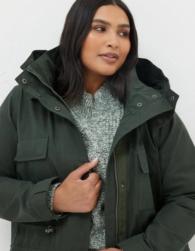 Fatface Coats and Jackets Tiegan Waterproof Coat Green 8211 Women