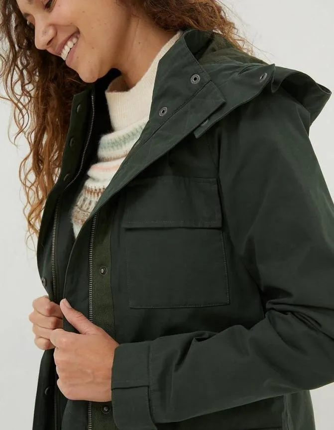 Fatface Coats and Jackets Tiegan Waterproof Coat Green 8211 Women