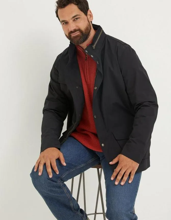 Fatface Coats and Jackets Truro Waterproof Jacket Black 8211 Men