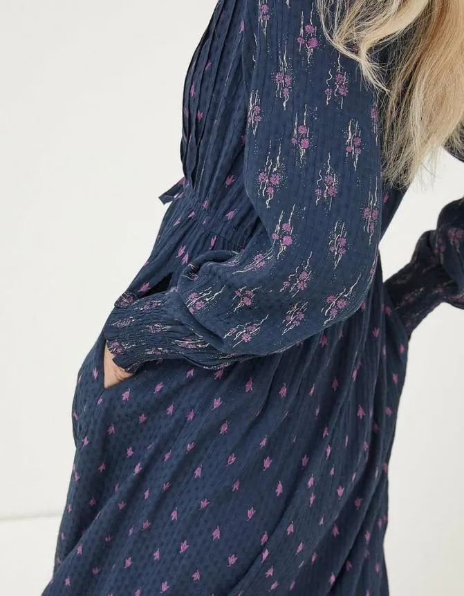 Fatface Dresses Jolene Ink Ditsy Maxi Dress Navy 8211 Women