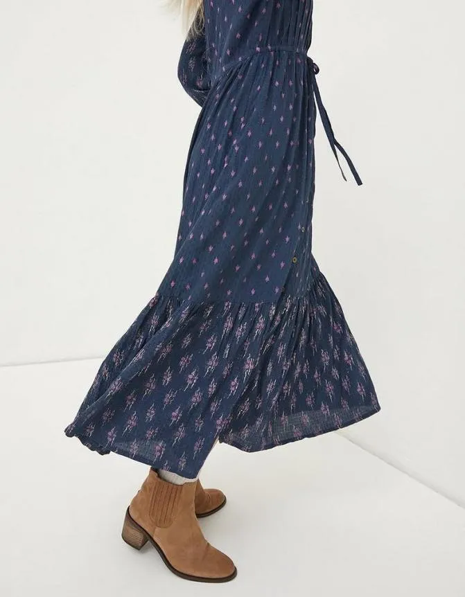 Fatface Dresses Jolene Ink Ditsy Maxi Dress Navy 8211 Women