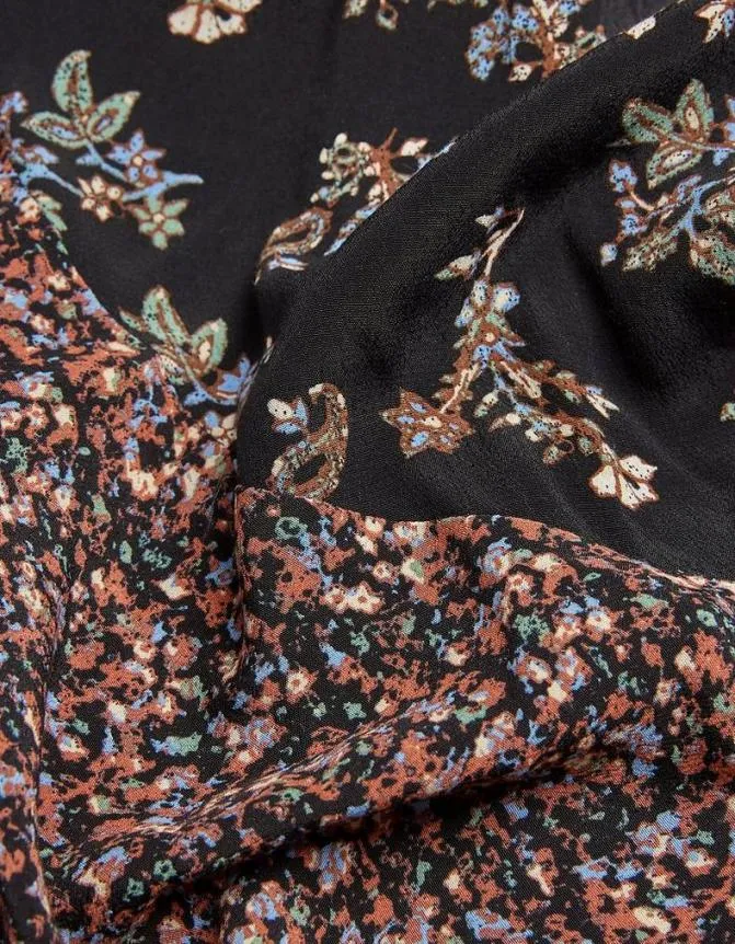 Fatface Dresses Nate Craft Floral Midi Dress Black 8211 Women