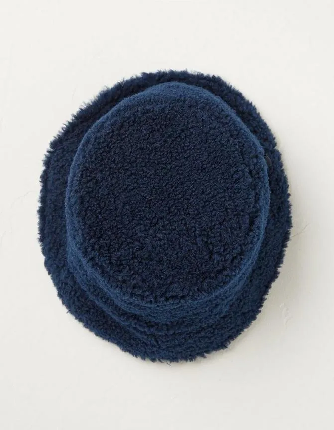 Fatface Hats Eliza Fleece Bucket Hat Navy 8211 Women