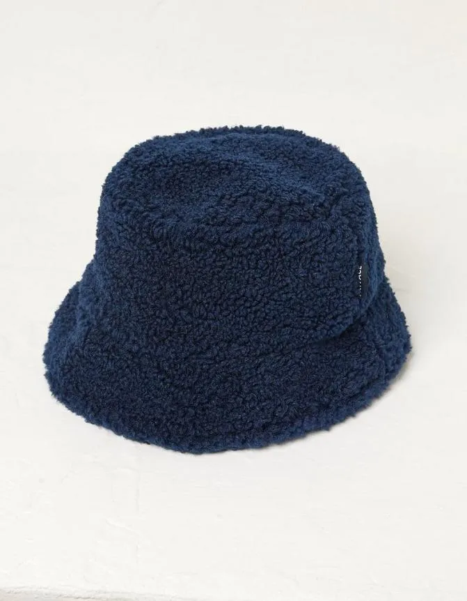 Fatface Hats Eliza Fleece Bucket Hat Navy 8211 Women