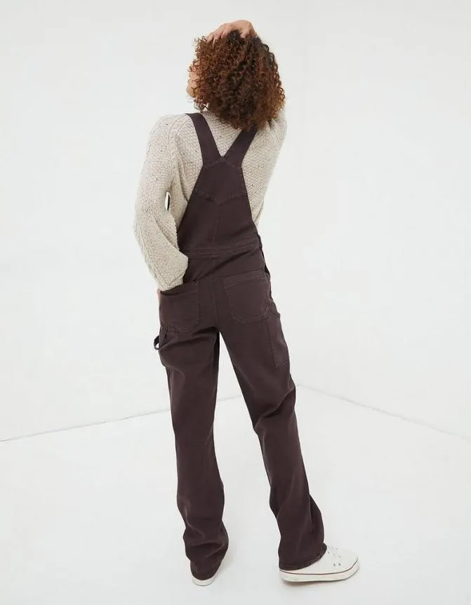 Fatface Jeans and Dungarees Banbury Canvas Dungaree Purple 8211 Women