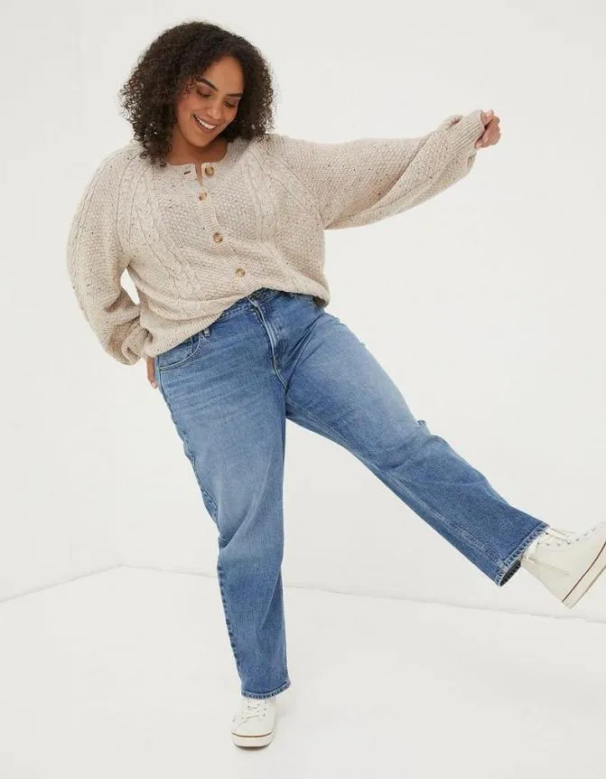 Fatface Jeans and Dungarees Ludlow Boyfriend Jeans Mid Blue 8211 Women