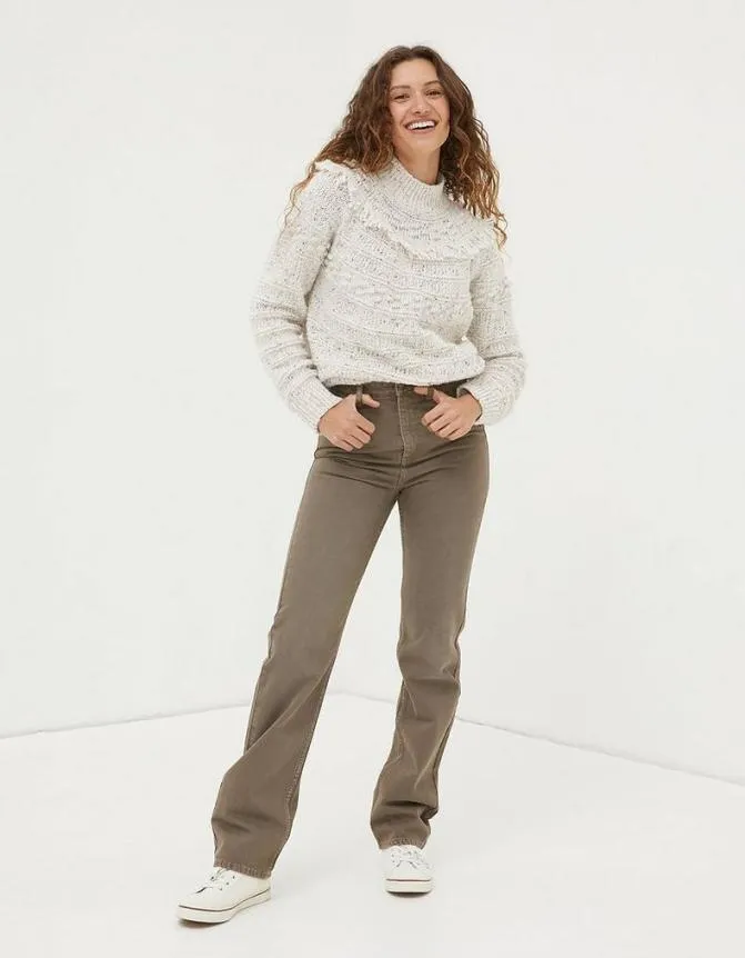 Fatface Jeans and Dungarees Sutton Straight Brown 8211 Women