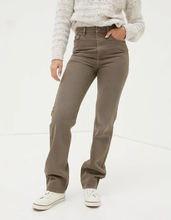 Fatface Jeans and Dungarees Sutton Straight Brown 8211 Women