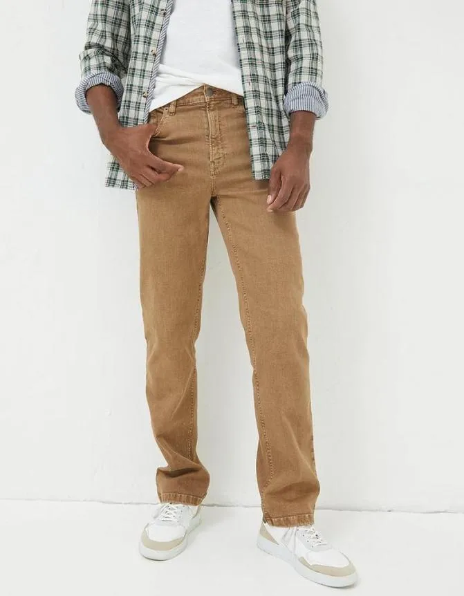 Fatface Jeans Straight 5 Pocket Jeans Tan 8211 Men
