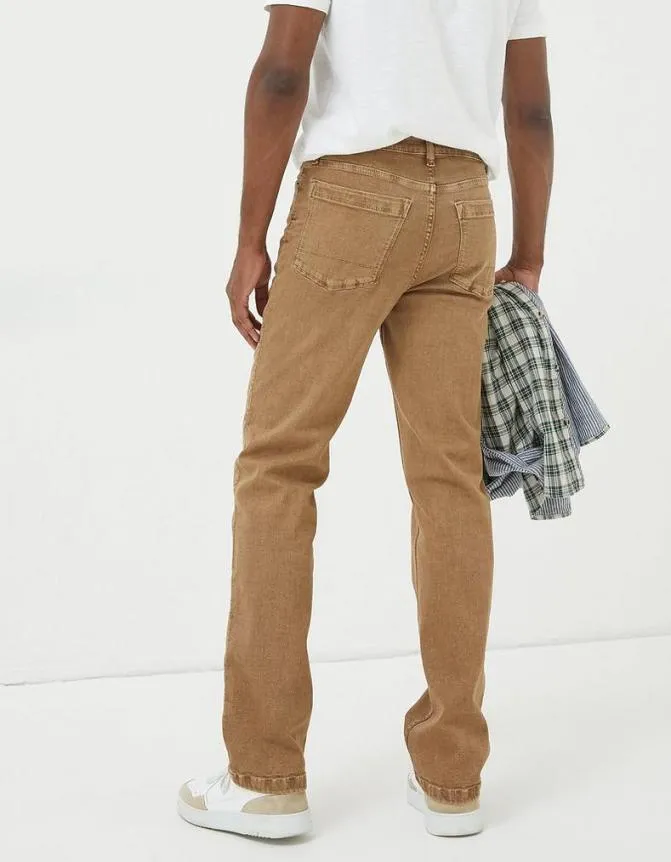 Fatface Jeans Straight 5 Pocket Jeans Tan 8211 Men