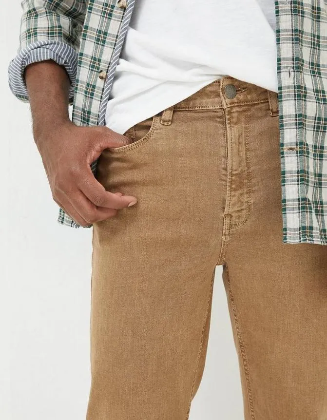 Fatface Jeans Straight 5 Pocket Jeans Tan 8211 Men