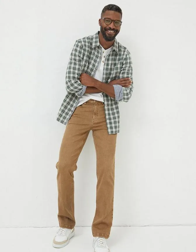 Fatface Jeans Straight 5 Pocket Jeans Tan 8211 Men