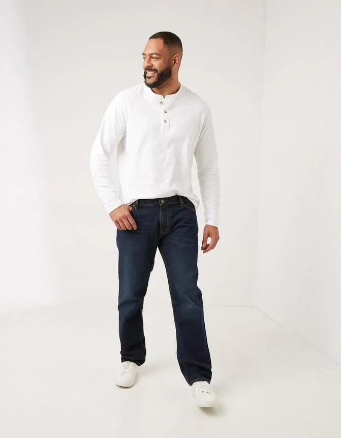 Fatface Jeans Straight Dark Vintage Wash Jeans Denim 8211 Men