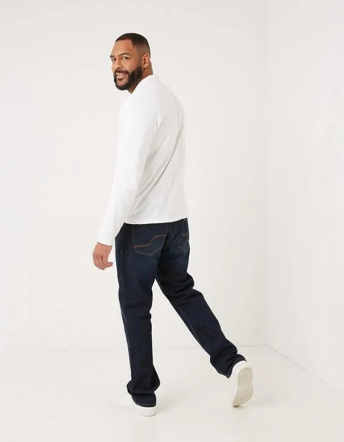 Fatface Jeans Straight Dark Vintage Wash Jeans Denim 8211 Men