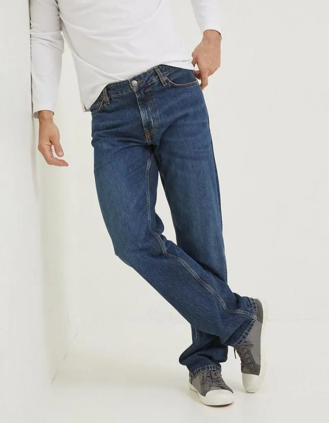 Fatface Jeans Straight Mid Wash Jeans Denim 8211 Men