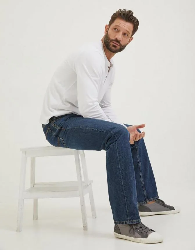Fatface Jeans Straight Mid Wash Jeans Denim 8211 Men