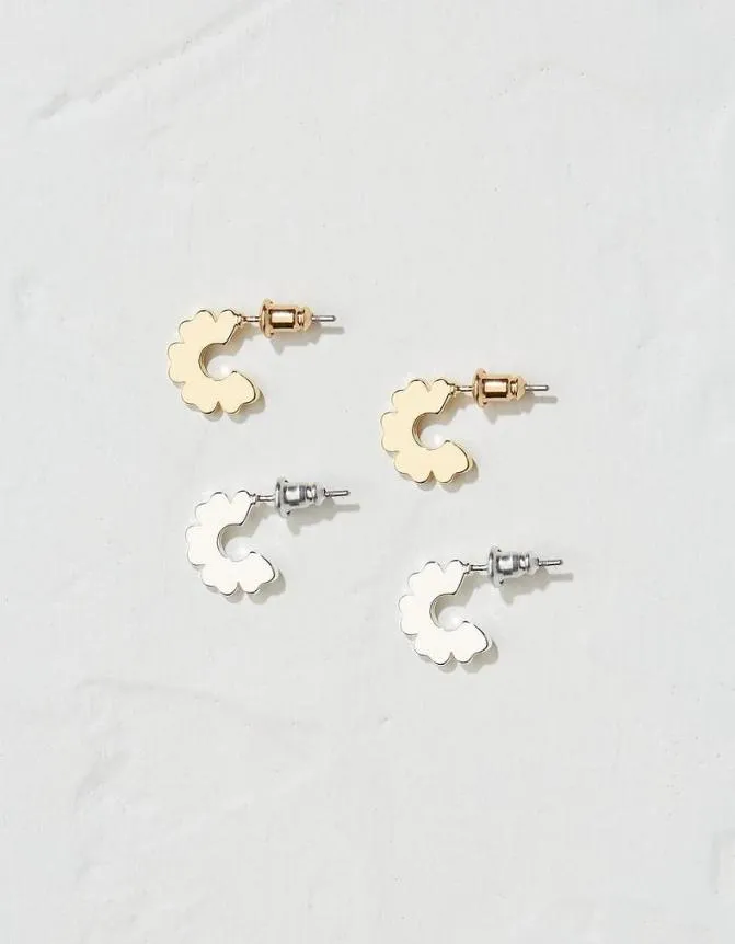 Fatface Jewellery 2pk Flower Huggy Hoop Multi 8211 Women