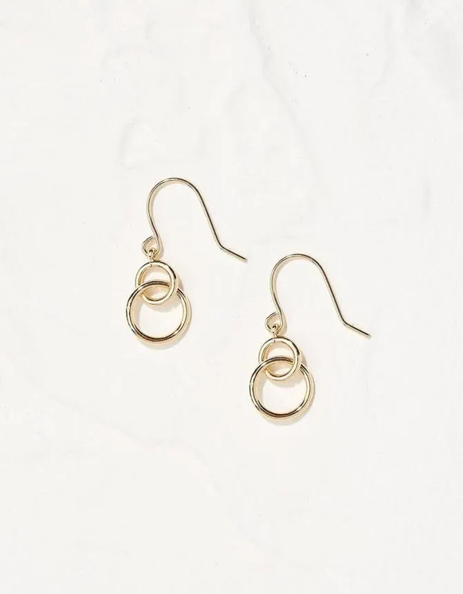 Fatface Jewellery Circle Drop Earrings Gold 8211 Women