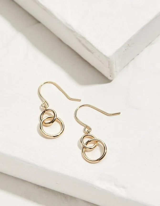 Fatface Jewellery Circle Drop Earrings Gold 8211 Women