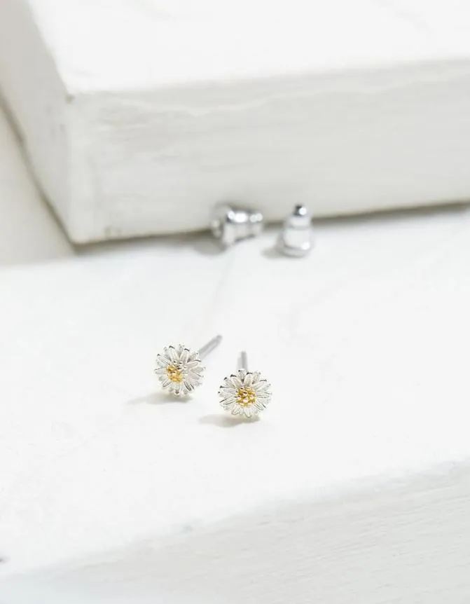 Fatface Jewellery Daisy Stud Earrings Silver 8211 Women