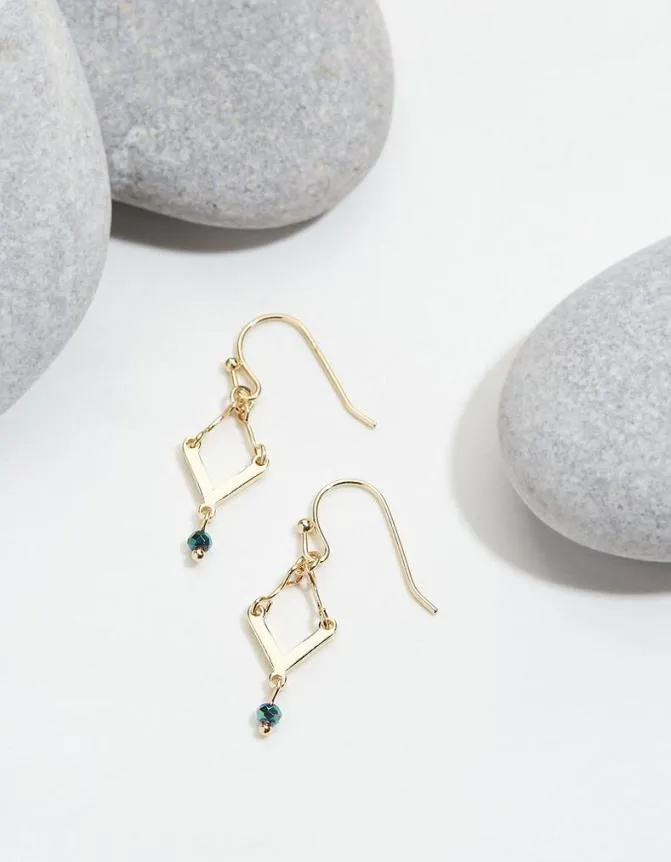 Fatface Jewellery Diamond Drop Earrings Gold 8211 Women