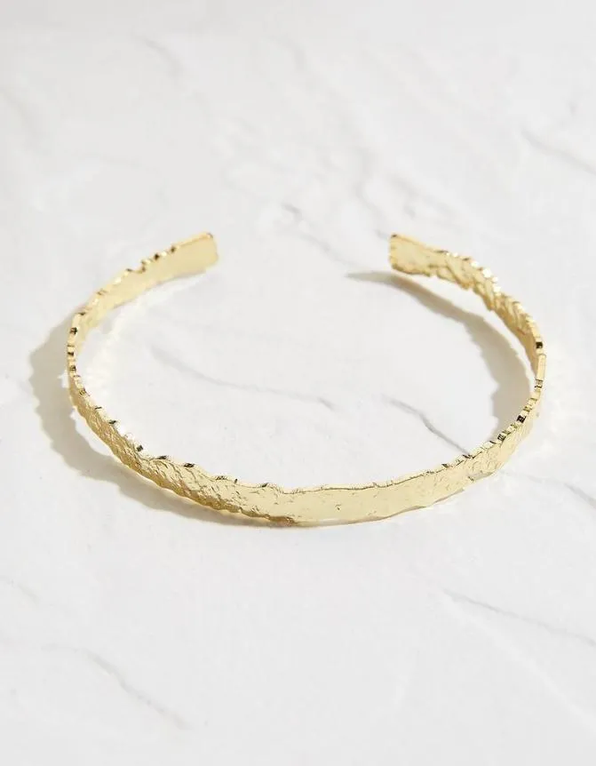Fatface Jewellery Hammered Bangle Gold 8211 Women