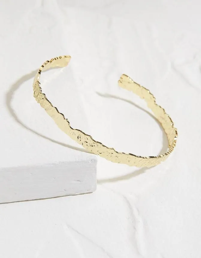 Fatface Jewellery Hammered Bangle Gold 8211 Women