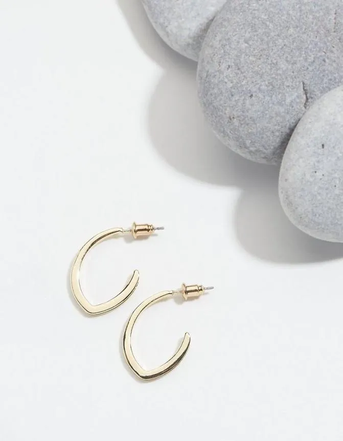 Fatface Jewellery Laura Enamel Hoops Gold 8211 Women