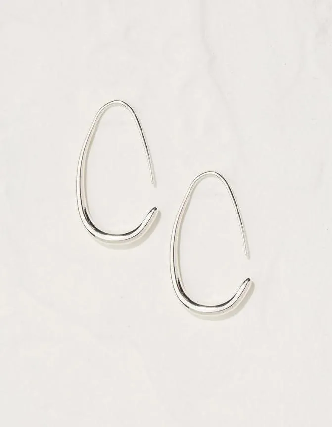 Fatface Jewellery Lauren Hoop Earrings Silver 8211 Women
