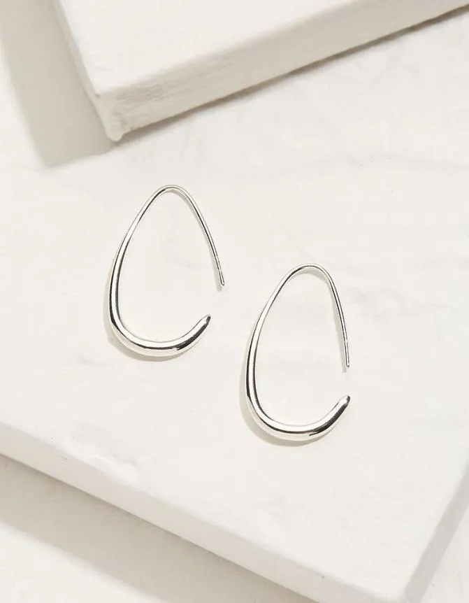 Fatface Jewellery Lauren Hoop Earrings Silver 8211 Women