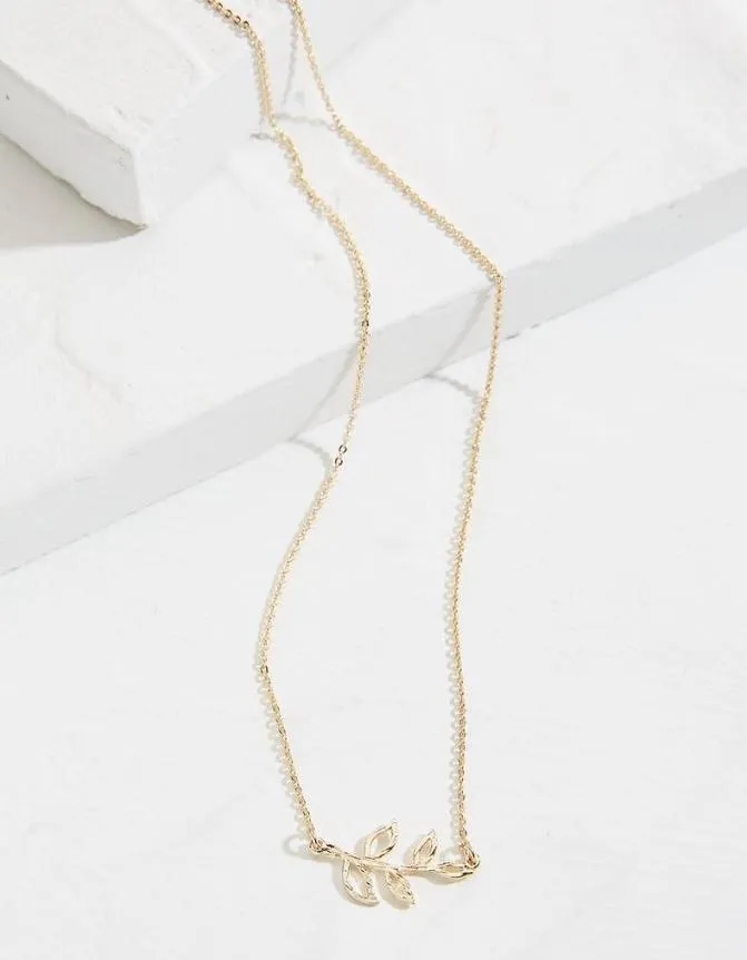 Fatface Jewellery Leaf Necklace Gold 8211 Women