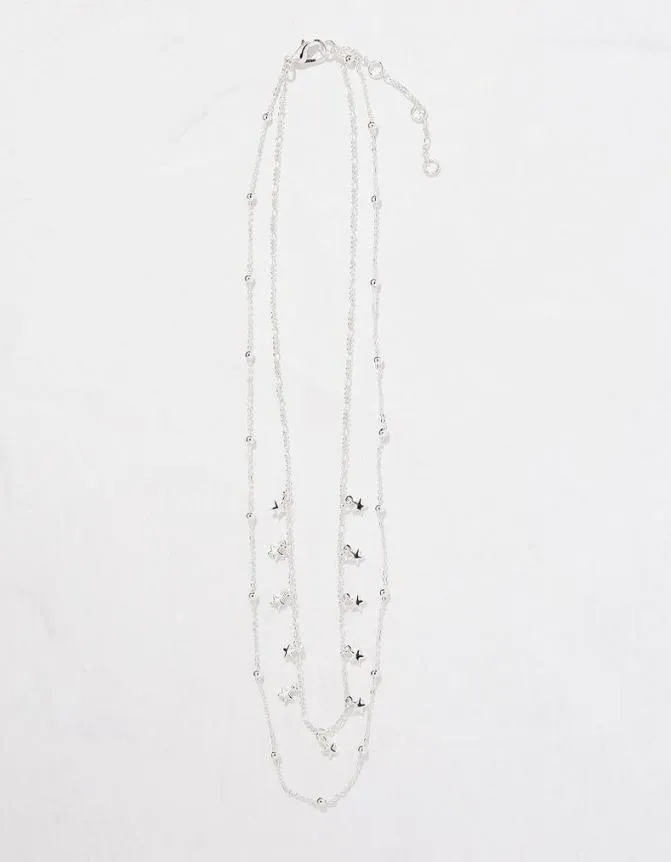 Fatface Jewellery Mini Stars Layered Necklace Silver 8211 Women