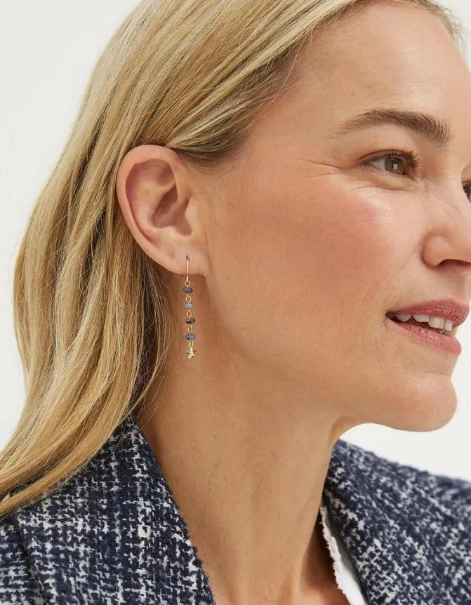 Fatface Jewellery Moon And Star Drop Earrings Gold 8211 Women