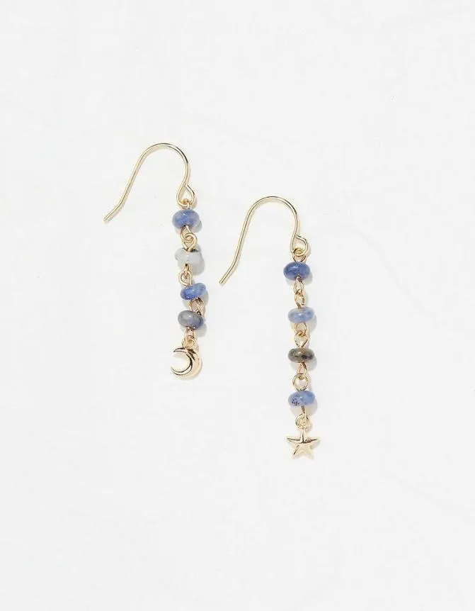 Fatface Jewellery Moon And Star Drop Earrings Gold 8211 Women