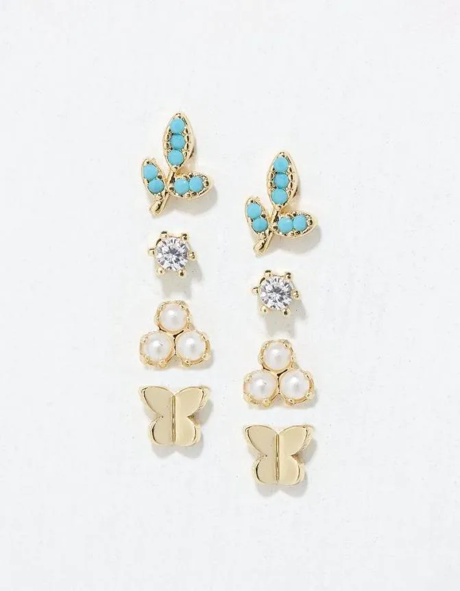 Fatface Jewellery Multi Pack Leaf Earrings Gold 8211 Women