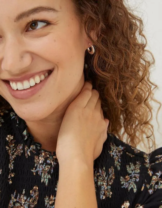 Fatface Jewellery Simple Huggy Hoops Silver 8211 Women