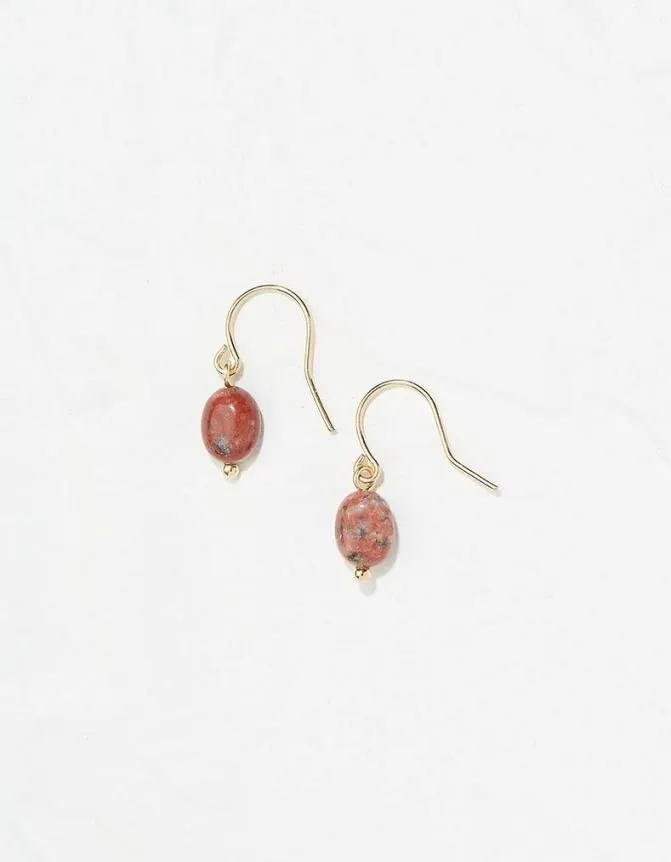 Fatface Jewellery Stone Drop Earrings Orange 8211 Women
