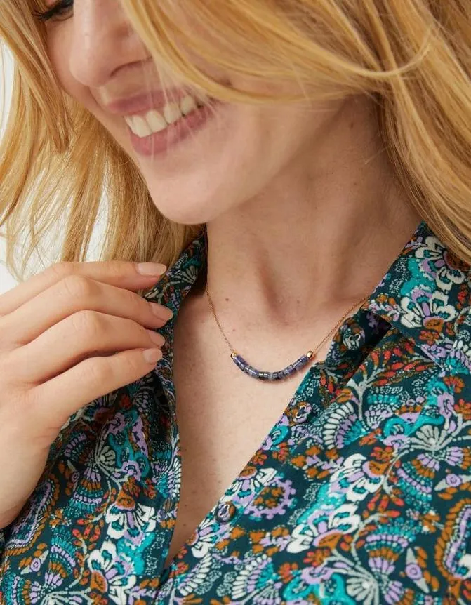 Fatface Jewellery Threaded Bead Necklace Navy 8211 Women