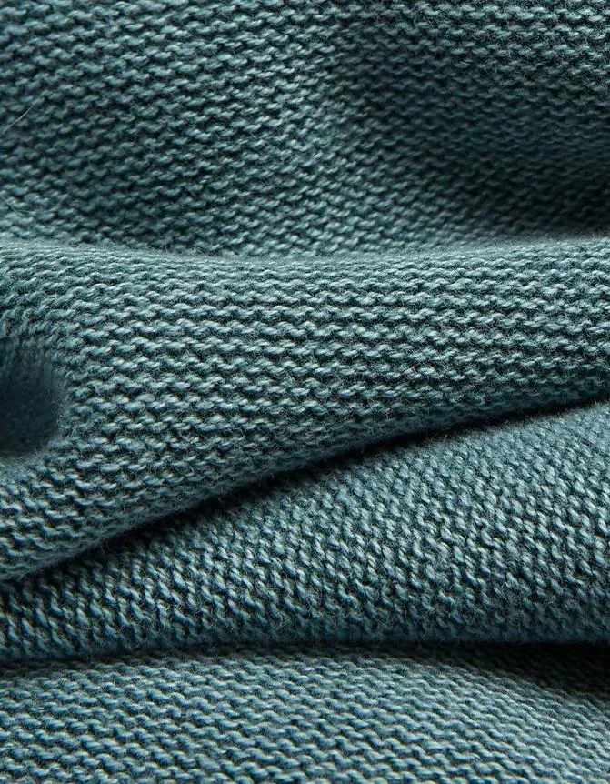 Fatface Knitwear Berwick Washed Crew Neck Teal Green 8211 Men
