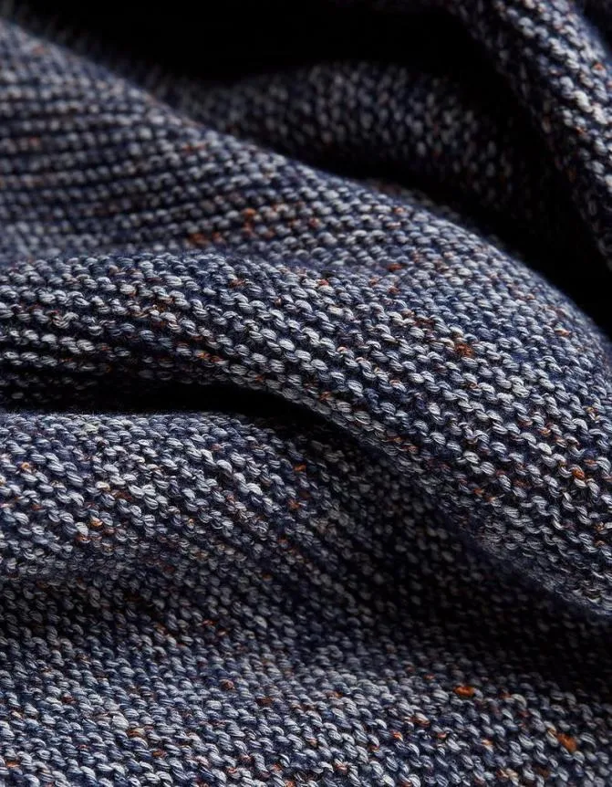 Fatface Knitwear Dawlish Demin Crew Jumper Navy 8211 Men