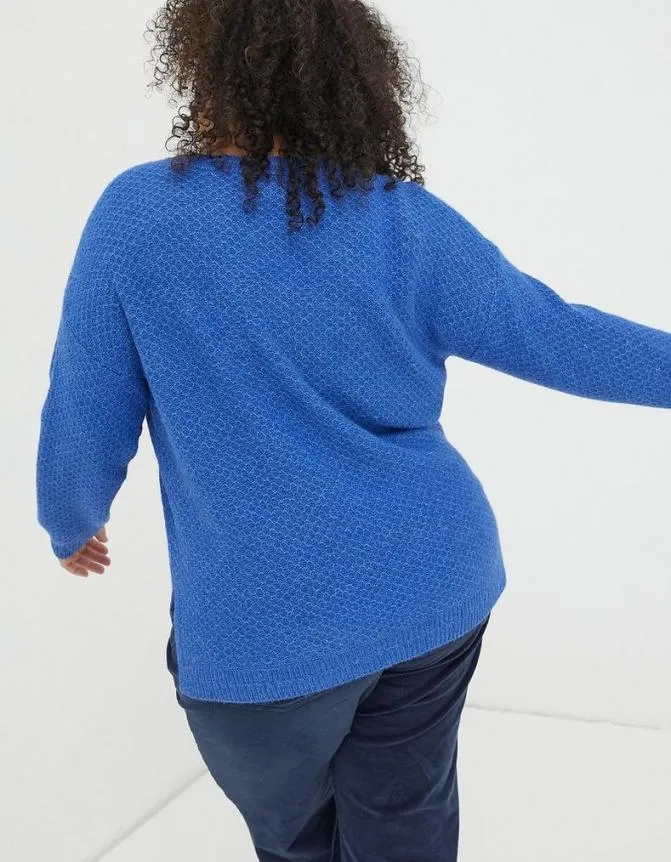 Fatface Knitwear Ellie Crew Jumper Cobalt Blue 8211 Women