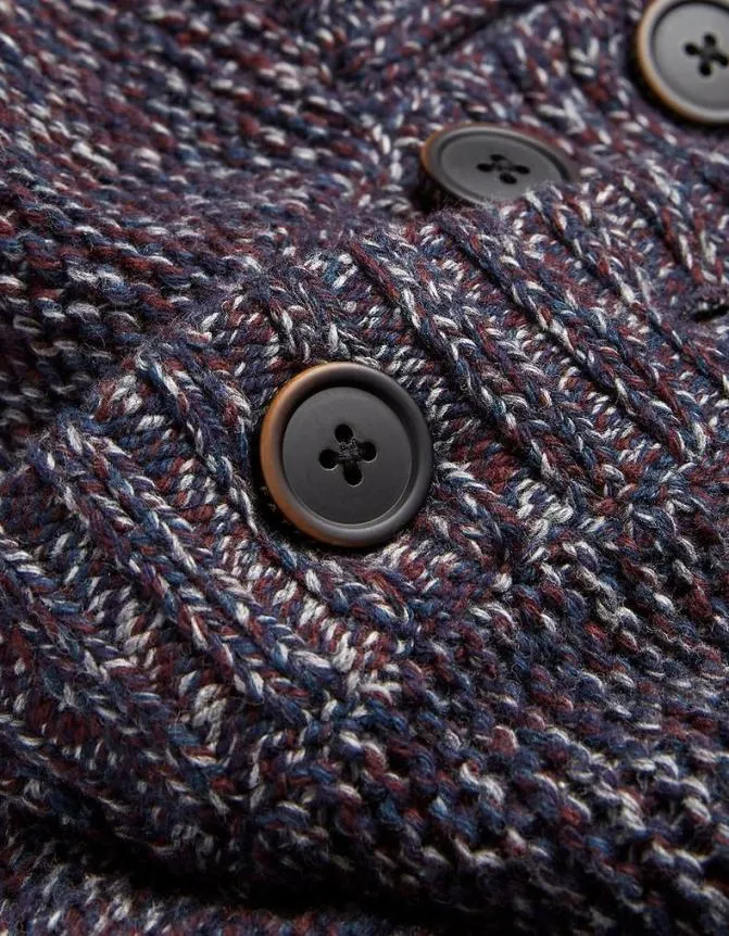 Fatface Knitwear Hove Half Neck Jumper Plum 8211 Men