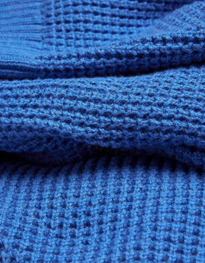 Fatface Knitwear Pembrey Cotton Crew Neck Jumper Cobalt Blue 8211 Men